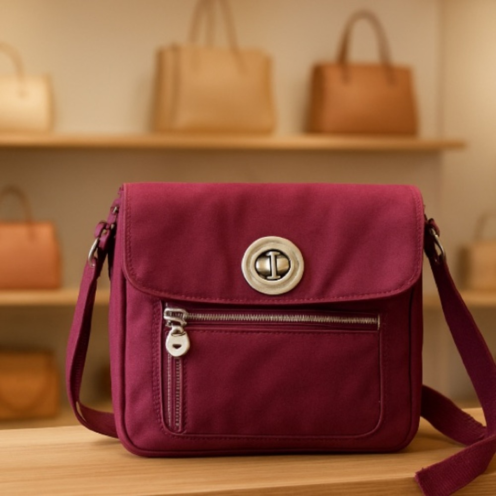 Baggalinni Magenta Crossbody Bag